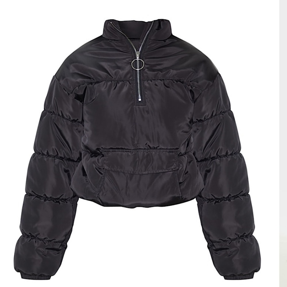 Black puffer jacket